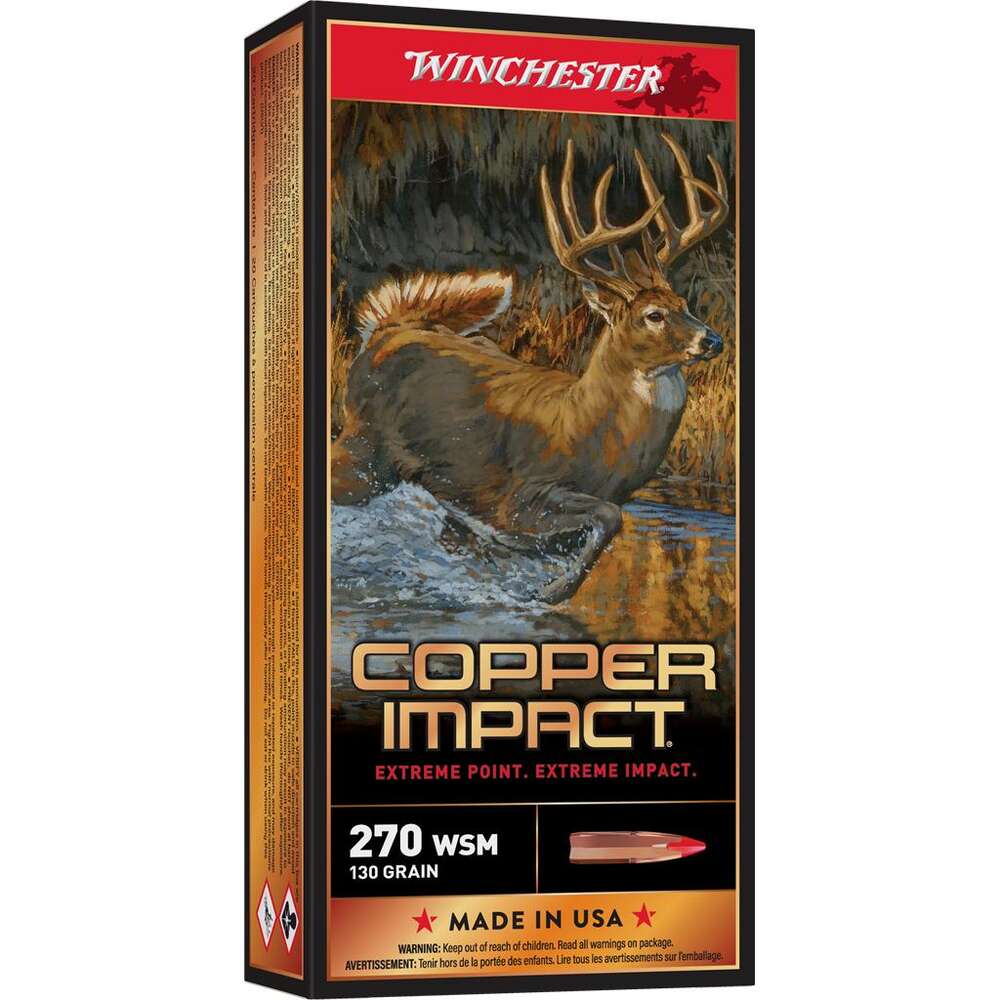 Ammunition Winchester Repeating Arms ZPAP M85 270Win WIN COPPER IMPACT 270WSM 130GR LF 20/10